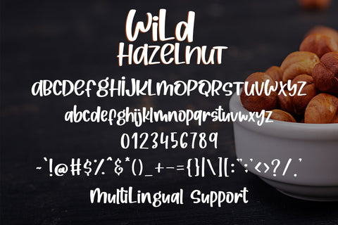 Wild Hazelnut - Handwritten Font Font Dm Letter Studio 