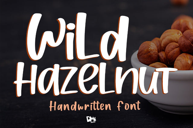 Wild Hazelnut - Handwritten Font Font Dm Letter Studio 