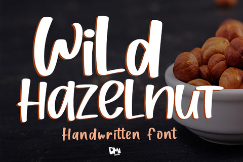 Wild Hazelnut - Handwritten Font Font Dm Letter Studio 