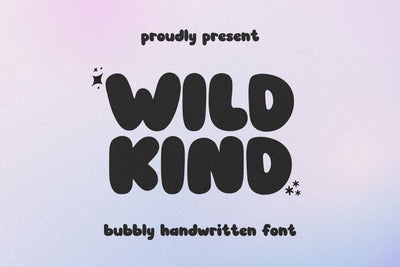 Wild Kind - Bubbly Handwritten Font Font Masyafi Studio 