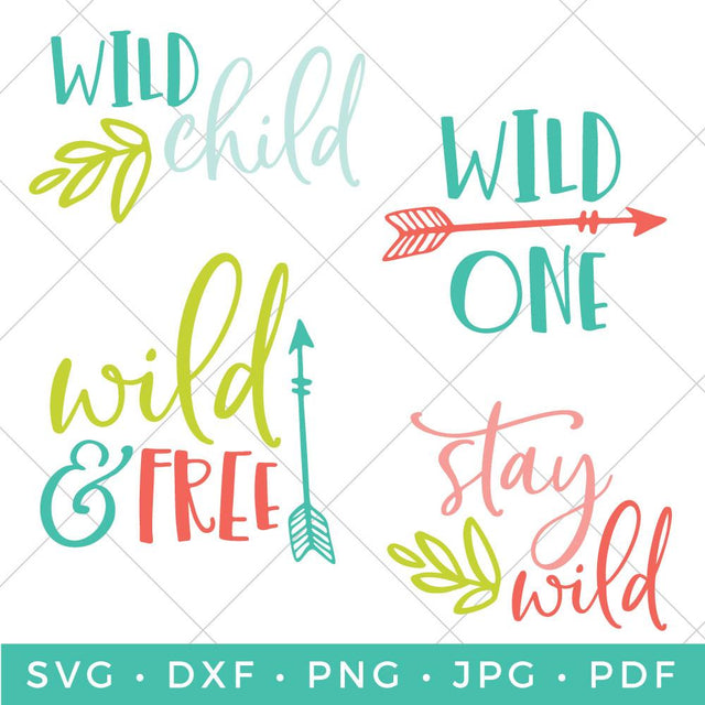 Wild Mini Bundle SVG Hey Let's Make Stuff 