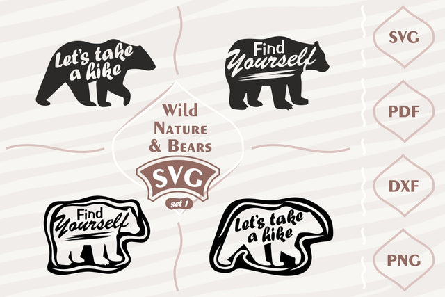 Wild nature and bears - SVG bundle 1 SVG Digital Mojito 