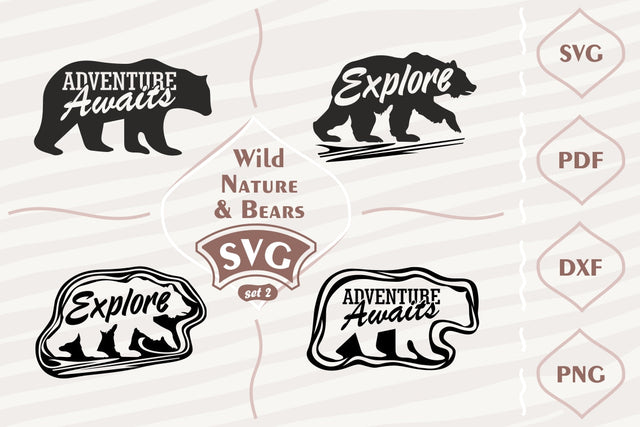 Wild nature and bears - SVG bundle 2 SVG Digital Mojito 