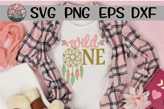 Wild One - Birthday - Dreamcatcher - SVG PNG EPS DXF SVG On the Beach Boutique 
