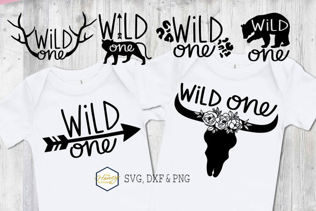 Wild One Bundle SVG PNG DXF First Birthday Cutting Files SVG The Honey Company 