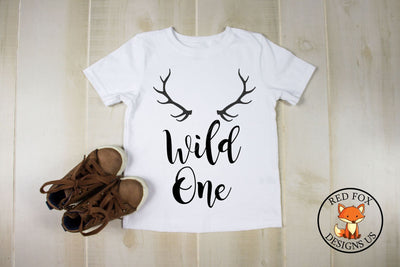 Wild One SVG | Antlers SVG | 1st Birthday Svg SVG RedFoxDesignsUS 