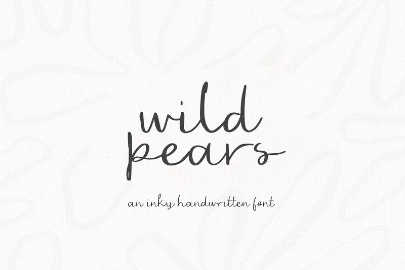 Wild Pears - Rustic Script Font Font KA Designs 