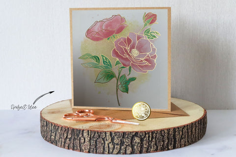 Wild Rose - Single line Sketch | Digi Stamp | Illustration Sketch DESIGN DrawnTogether with love 