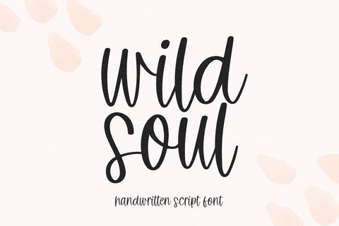 Wild Soul - Handwritten Script Font Font KA Designs 