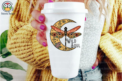 Wild Soul Moon And Dragonfly Sublimation Sublimation LAM HOANG THUY 