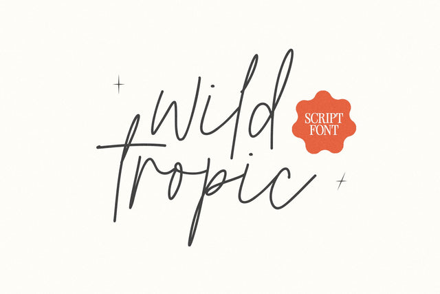 Wild Tropic - Chic Handwritten Font Font KA Designs 