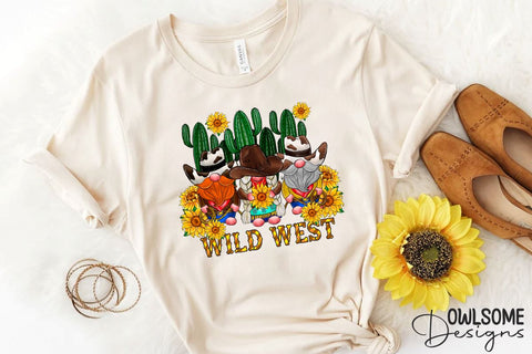Wild West Gnomes Sublimation PNG Sublimation Owlsome.Designs 