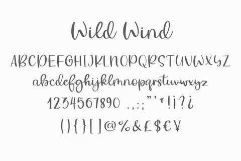 Wild Wind Font Sunday Nomad 