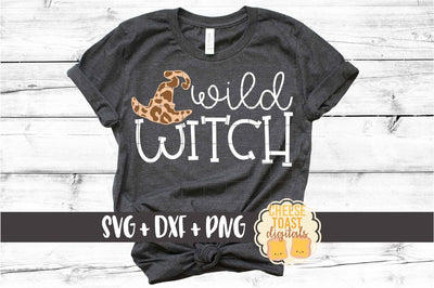 Wild Witch - Leopard Print Halloween SVG PNG DXF Cut Files SVG Cheese Toast Digitals 