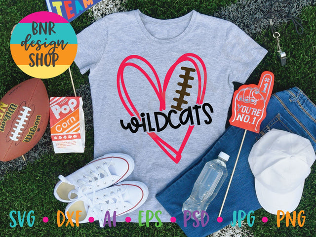 Wildcats Football SVG SVG BNRDesignShop 