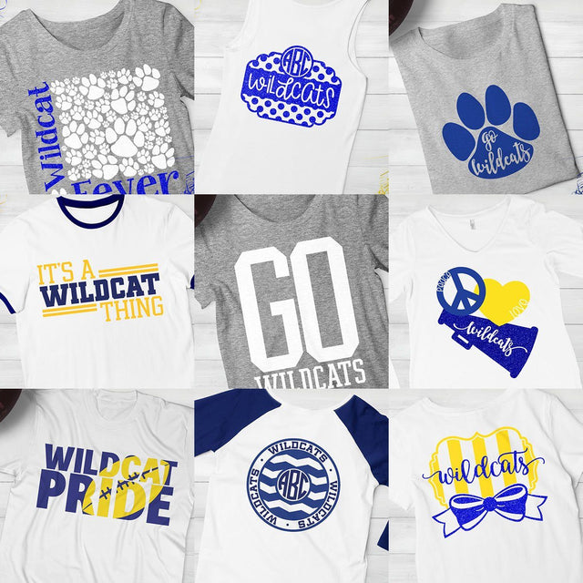 Wildcats Spirit Bundle SVG Kelly Lollar Designs