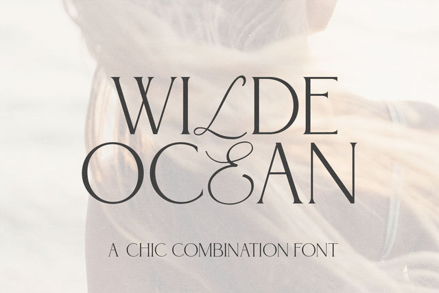 Wilde Ocean - Serif Calligraphy Font Font KA Designs 
