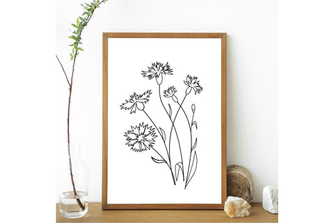 Wildflower And Leaves Svg Bundle, Botanical Clipart, Flowers SVG Yuliya 