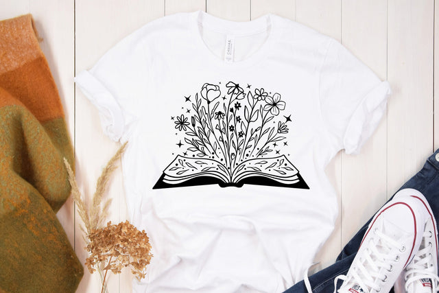 Wildflower Book SVG SVG dapiyupi store 