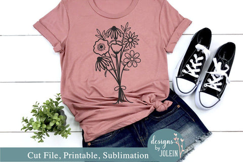 Wildflower Bouquet SVG Designs by Jolein 