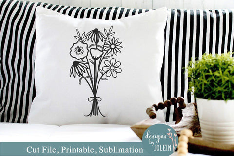 Wildflower Bouquet SVG Designs by Jolein 