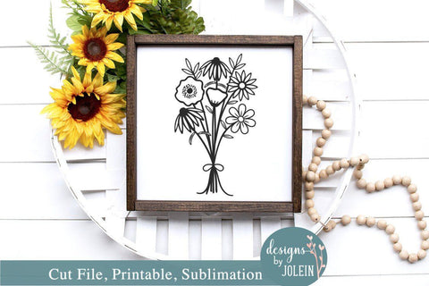 Wildflower Bouquet SVG Designs by Jolein 