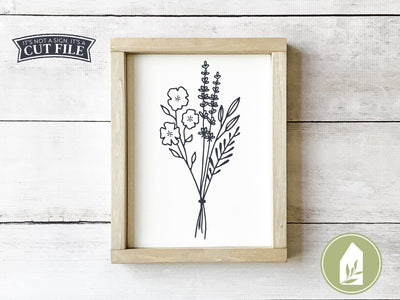 Wildflower Bouquet SVG | Spring SVG | Farmhouse SVG Files SVG LilleJuniper 