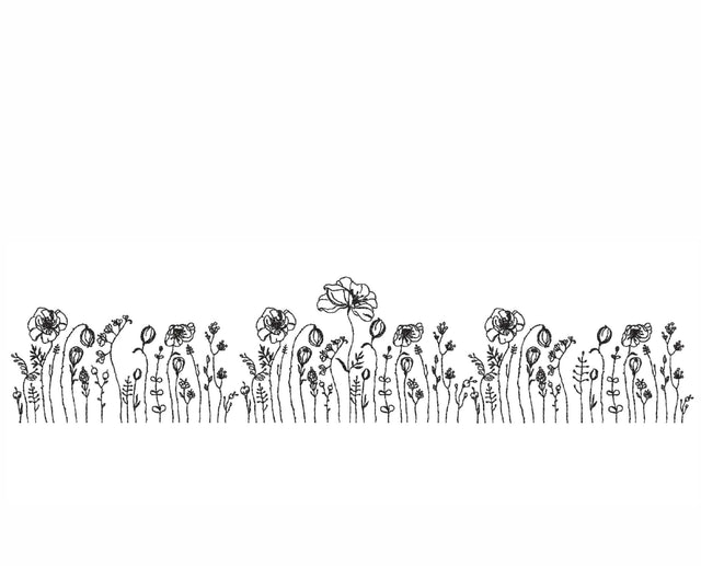 Wildflower Meadow Embroidery Design, Instant Download Embroidery/Applique DESIGNS Nino Nadaraia 