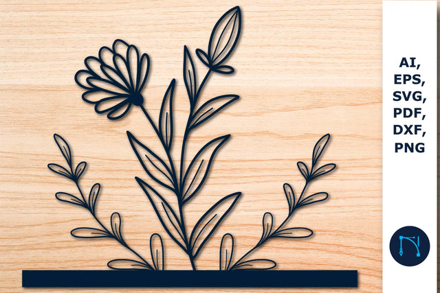 Wildflower sign Laser/Paper cut SVG SVG MD JOYNAL ABDIN 