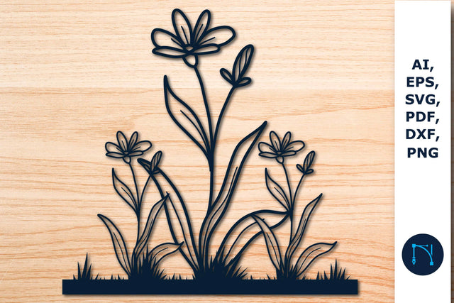 Wildflower sign Laser/Paper cut SVG SVG MD JOYNAL ABDIN 