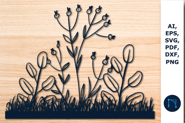 Wildflower sign Laser/Paper cut SVG SVG MD JOYNAL ABDIN 