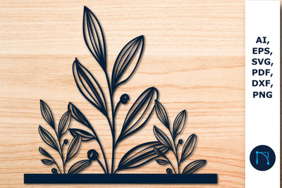 Wildflower sign Laser/Paper cut SVG SVG MD JOYNAL ABDIN 