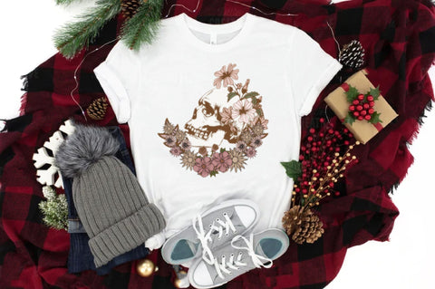 Wildflower Skull Sublimation Sublimation Jagonath Roy 