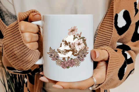 Wildflower Skull Sublimation Sublimation Jagonath Roy 