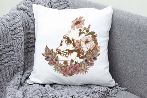 Wildflower Skull Sublimation Sublimation Jagonath Roy 