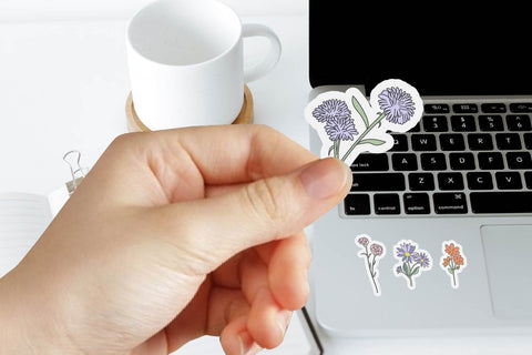 wildflower sticker printable bundle SVG dadan_pm 