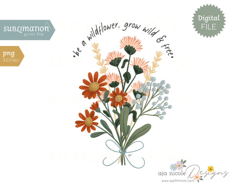 Wildflower Sublimation Sublimation Aja Nicole Designs 