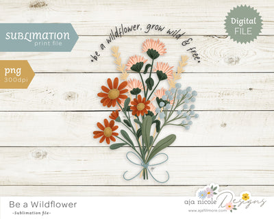 Wildflower Sublimation Sublimation Aja Nicole Designs 