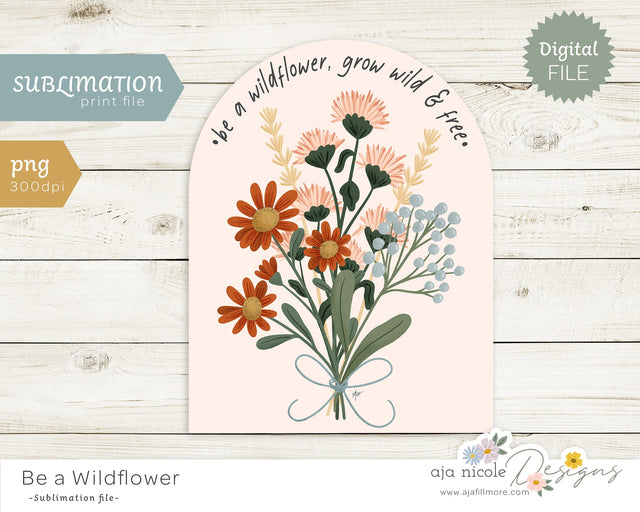 Wildflower Sublimation Sublimation Aja Nicole Designs 