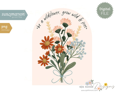 Wildflower Sublimation Sublimation Aja Nicole Designs 