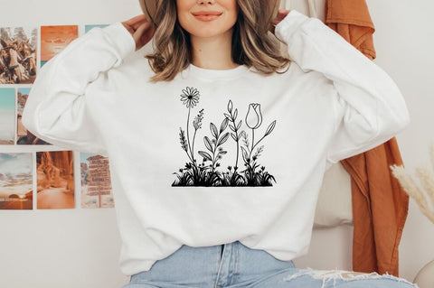 Wildflower SVG Bundle, Wildflower Vector SVG DESIGNISTIC 