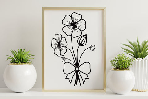 Wildflower SVG - Floral SVG - Bouquet Of Flowers SVG CraftLabSVG 