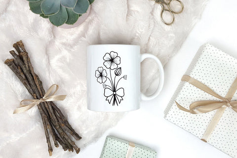 Wildflower SVG - Floral SVG - Bouquet Of Flowers SVG CraftLabSVG 