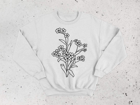 Wildflower svg, floral svg, flower svg, garden svg, bouquet svg, flourish svg, daisy svg, flower cipart, botanical svg, boho svg SVG CutLeafSvg 