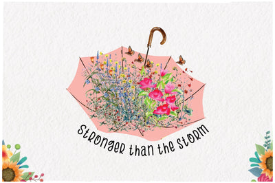 Wildflower Umbrella Sublimation Sublimation Jagonath Roy 