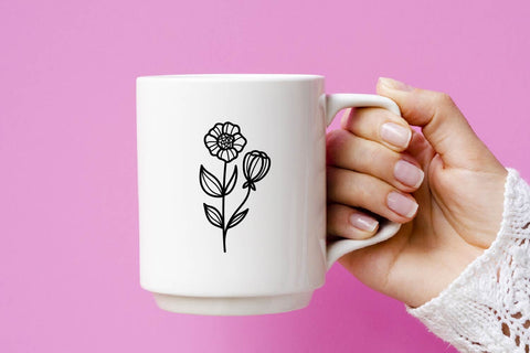 Wildflowers hand drawn svg bundle SVG dadan_pm 