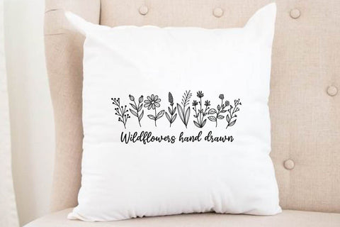 Wildflowers hand drawn svg bundle SVG dadan_pm 