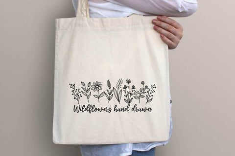 Wildflowers hand drawn svg bundle SVG dadan_pm 