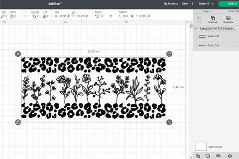 Wildflowers Libbey Can Glass Wrap SVG 16 Oz SVG OrangeBrushStudio 