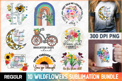 Wildflowers Sublimation Bundle Sublimation Regulrcrative 